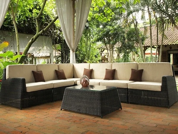 poly rattan synthetic sofa dining set rattan outdoor furniture Rattan / Wicker Living Room Chairs from Viet Nam