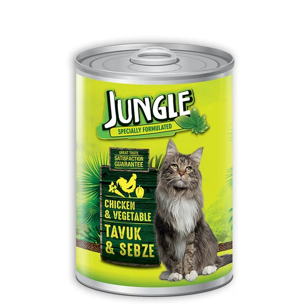 
Cat Canned Wet Food With Chicken and Vegetables 