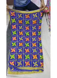 Designer Dupatta New Fashion Phulkari Stole Colorful Embroidered Hijab Indian Phulkari Dupatta