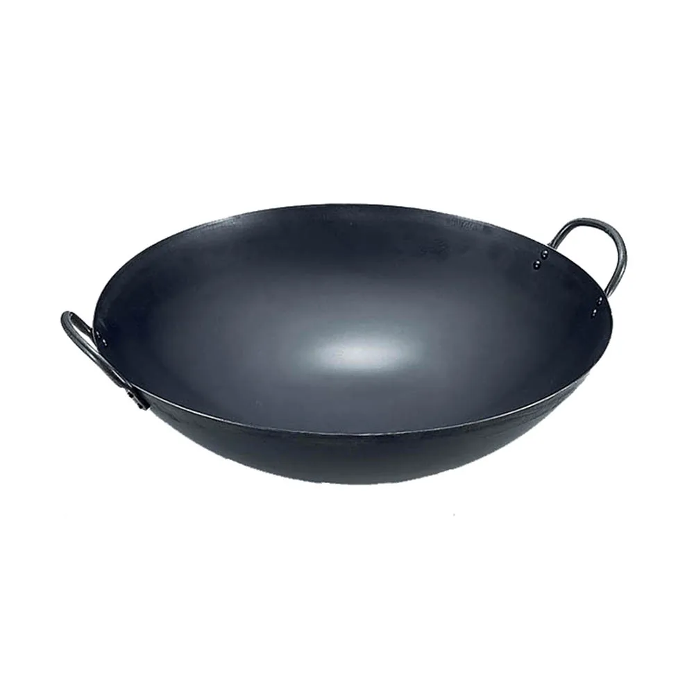 33cm Professional Big Cast Iron Chinese Two Handle Wok