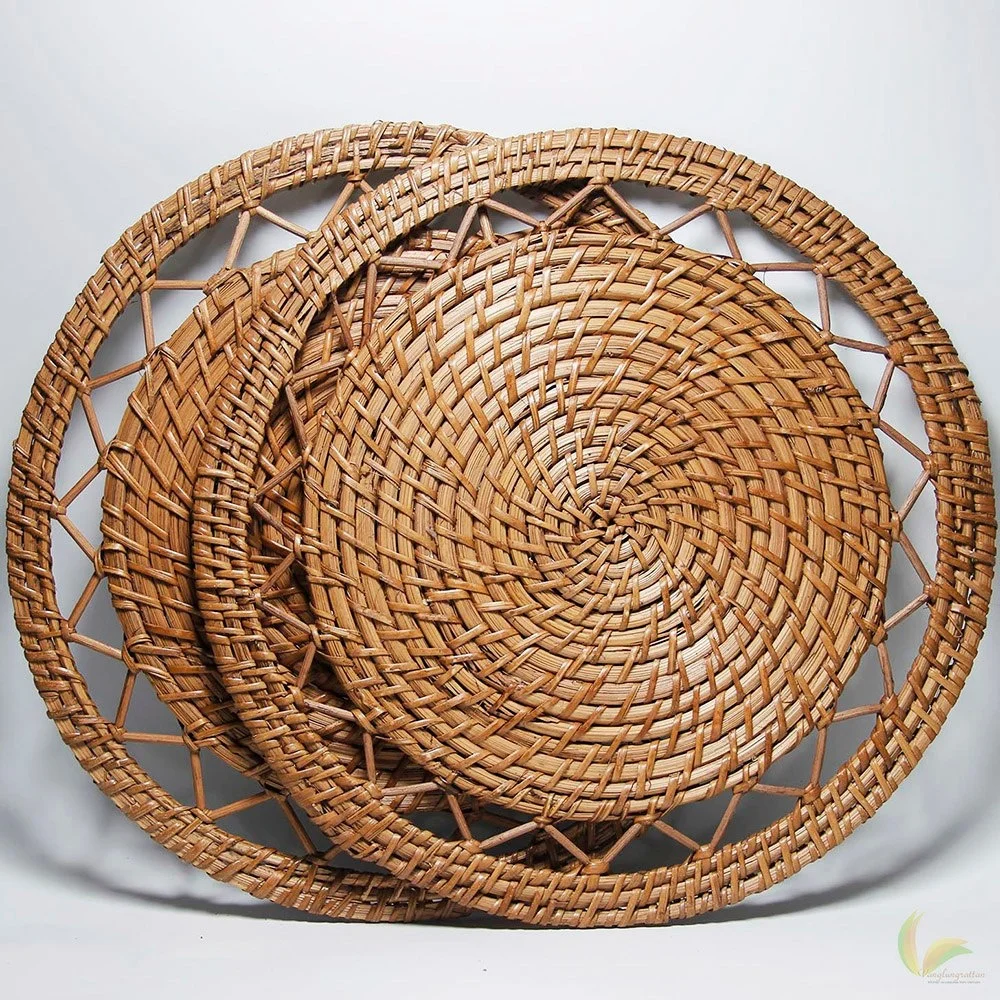 Hot selling Vietnam tableware bamboo rattan placemats