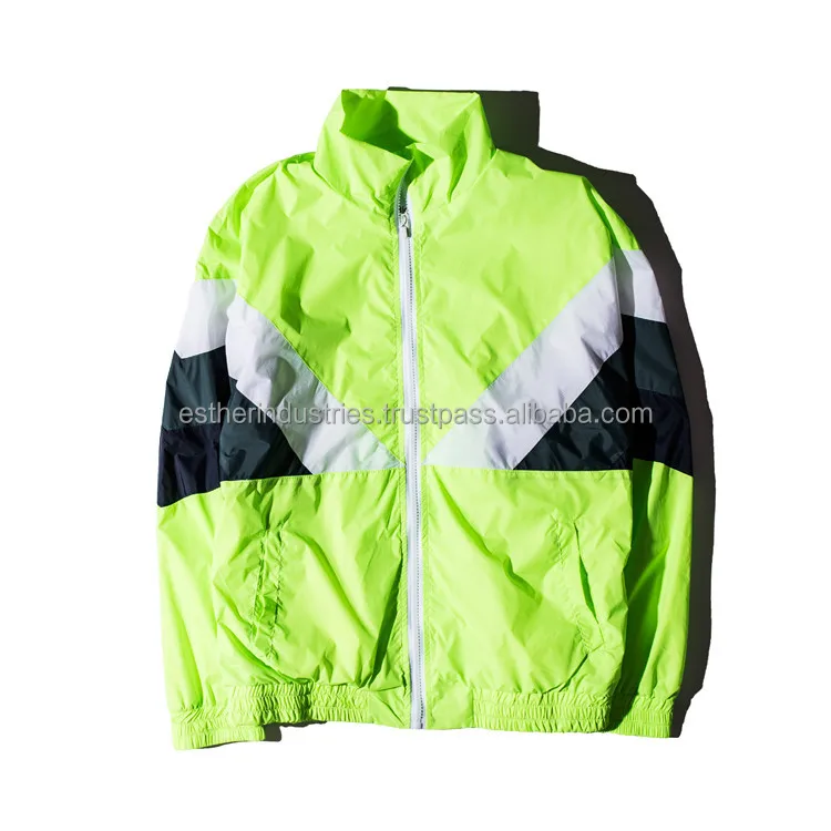 2016 New Hip Hop Streetwear Windbreaker Jackets/Patchwork Retro Lightweight Windbreaker jacket/Cheap Vintage windbreaker jacket
