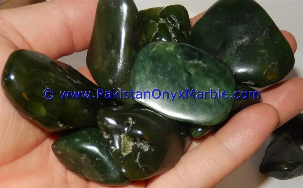 nephrite jade crystal polished tumbled stones