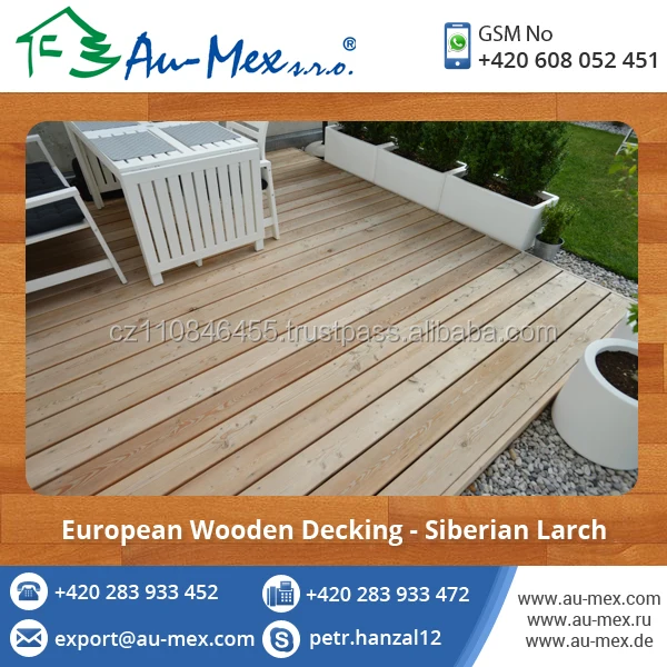High Strength Siberian Wood Decking Available at Best Price