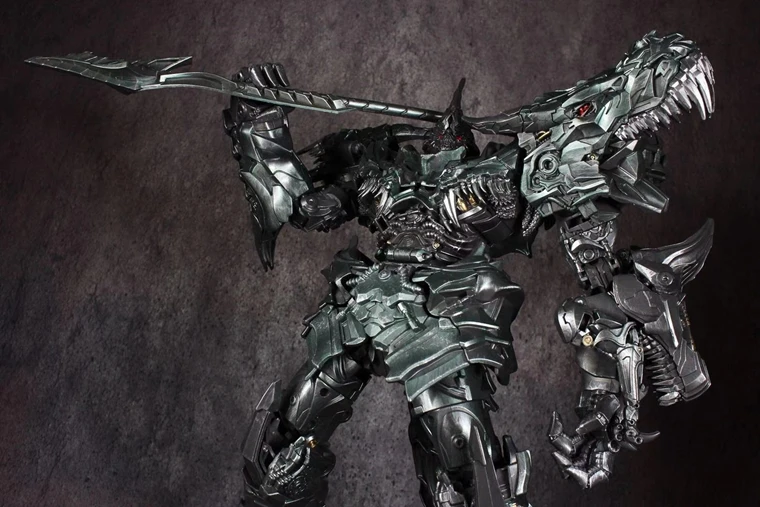 Черный BMB LS05 легированной стали негабаритных гримлока SS динозавр стальной трос древних ПВХ фигуркы игрушки LS-05