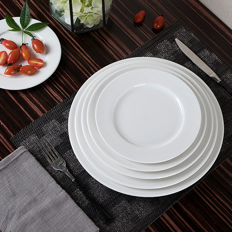 20 Years Experience White Round Ceramic Manufacture Antique Plate Porcelain Best Dish For Restaurant