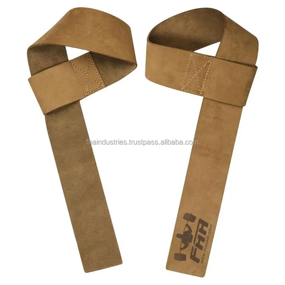 New Style Fitness Training Leather Lifting Straps Gym Lifting Straps Custom Fabric Weight Lifting Straps