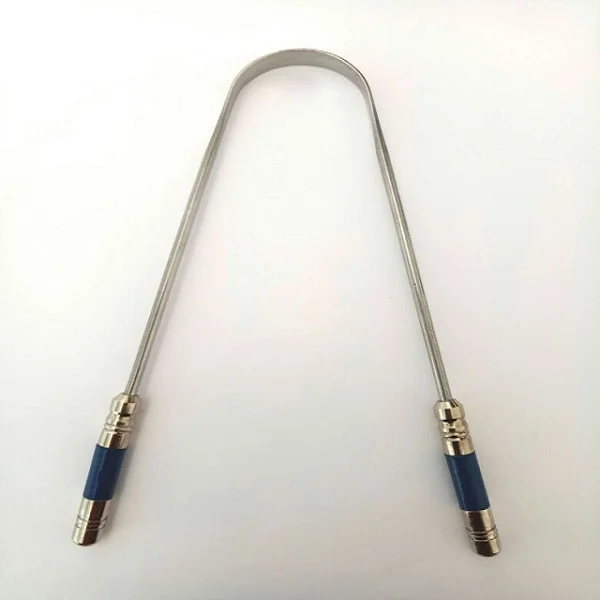 Premium Stainless Steel Tongue Cleaner Dental Oral Hygiene Cleaning Care Tool Tongue Scraper