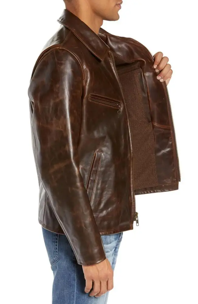 leather biker jacket men Leather Customized Pure Leather biker jacket Made in PAKISTAN