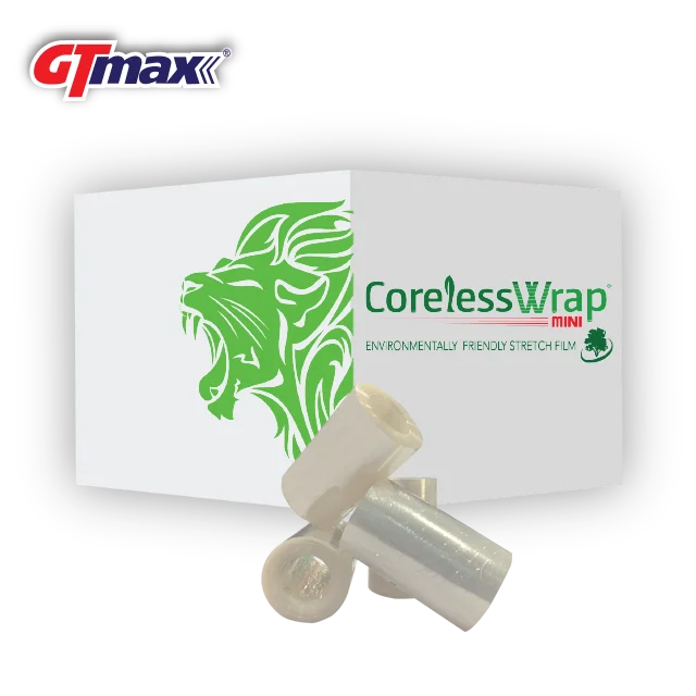 
Coreless Wrap Mini Roll Multi layers cast stretch film (Green Concept) small loads GT-MAX 