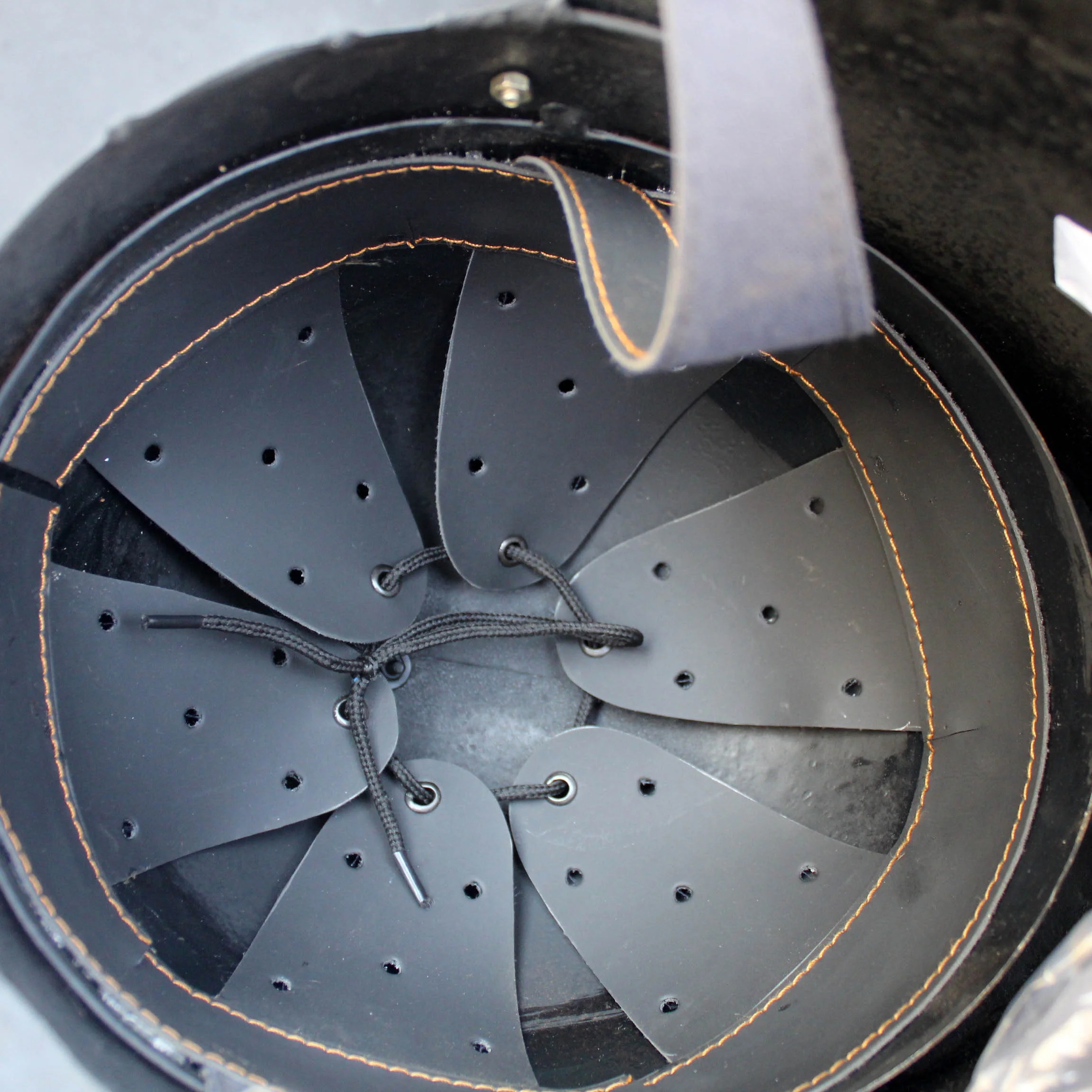 Medieval War Ancient Vintage Darkened Gjermundbu Wearable Helmet with Aventail Ear Flap Guard SAIWH916