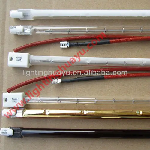 tungsten halogen tube 500W quartz glass heating element