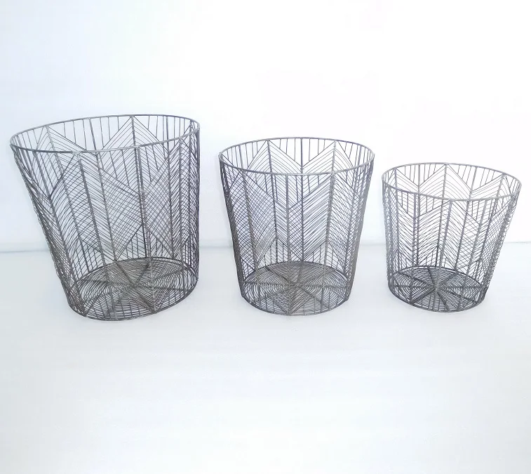 Round iron Fruit Basket with Lid