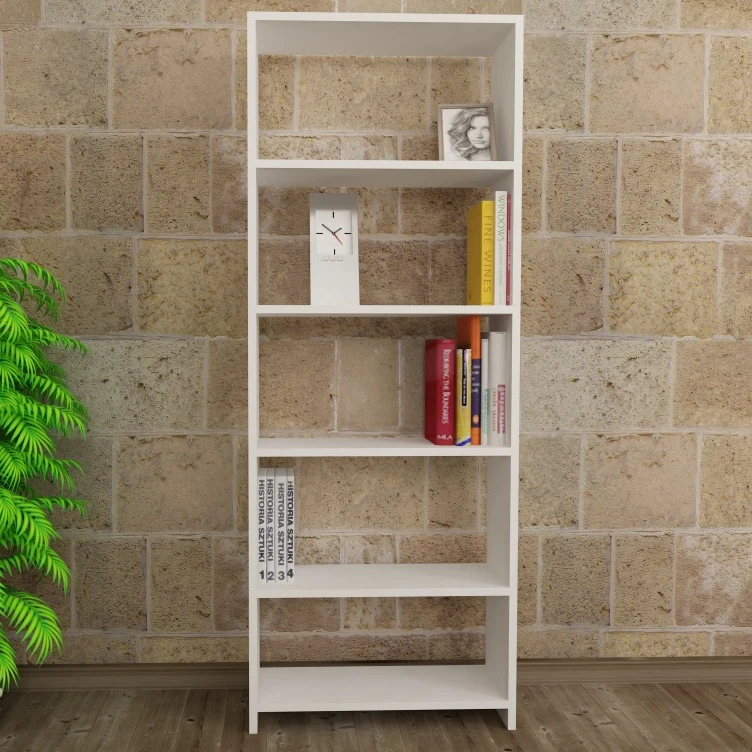 Goksu G 5 Wooden CheapModern Shelf Bookcase White