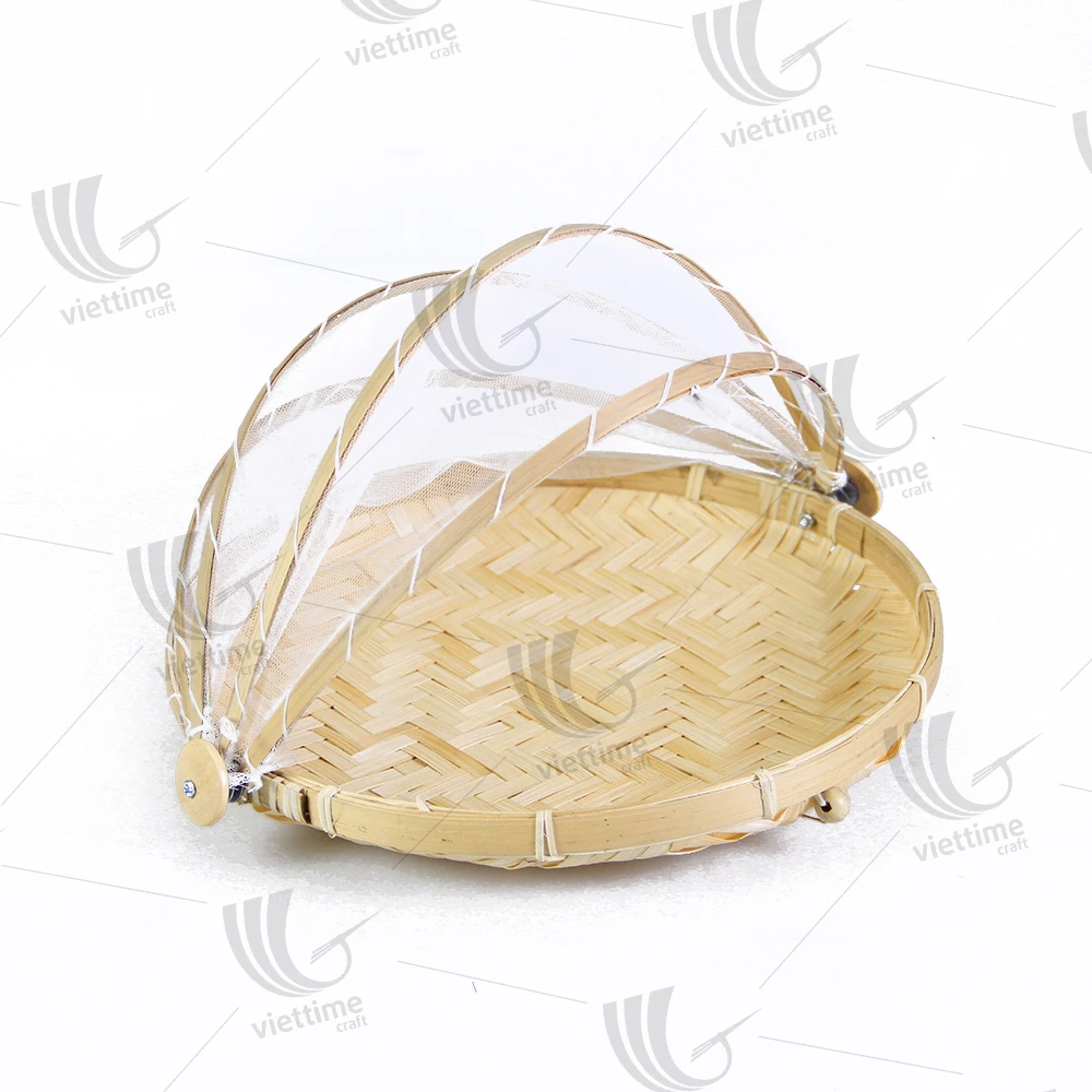 Delicate woven bamboo food cover, cheap food protection wholesale