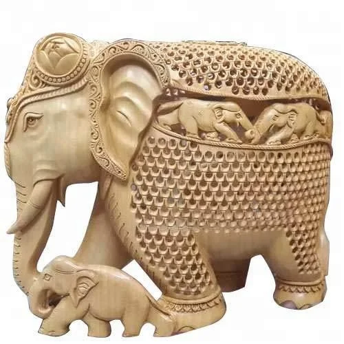 Wooden Handicrafts Elephant Cutwork