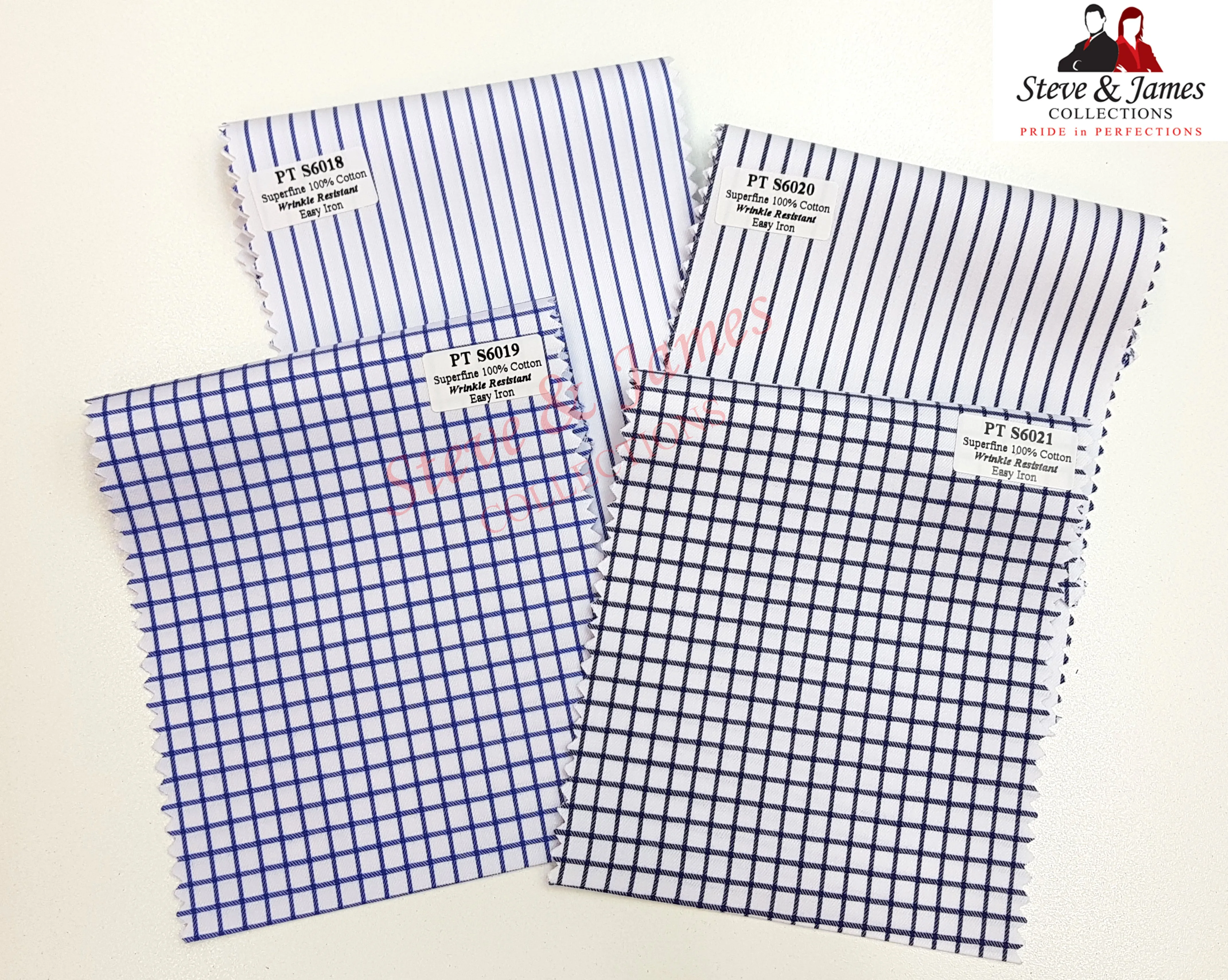 Best Quality 100% cotton Men Shirt Fabric for shirt garment from Steve & James