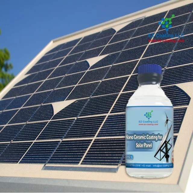 Nano ceramic hydrophobic coating for solar panel