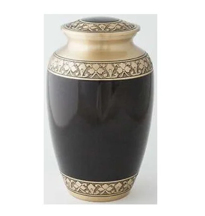 Ash black Dark grey  Metal Brass/Aluminum Adults Human Funeral Ashes Cremation urns American/European Style