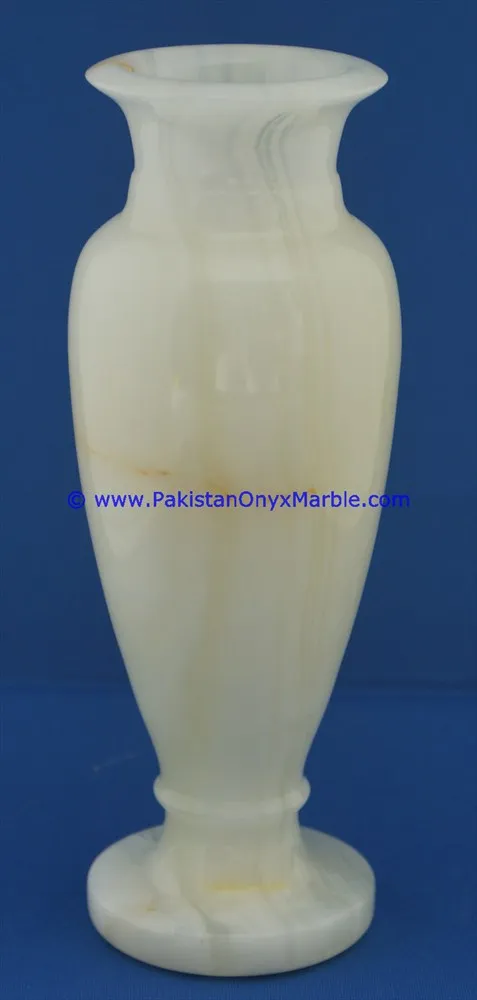 FACTORY PRICE ONYX VASES WHITE ONYX HANDCRAFTED NATURAL STONE