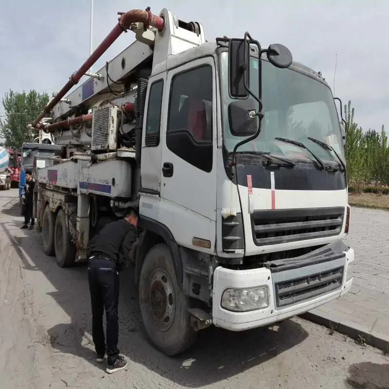 37m boom concrete pump truck used SANY cement pump mounted on Izusu truck