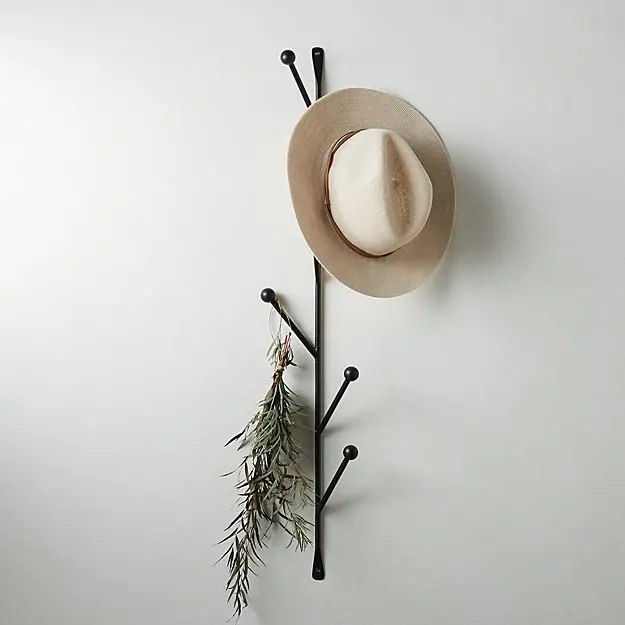 Vertical Wall mounted Wire Coat hanger