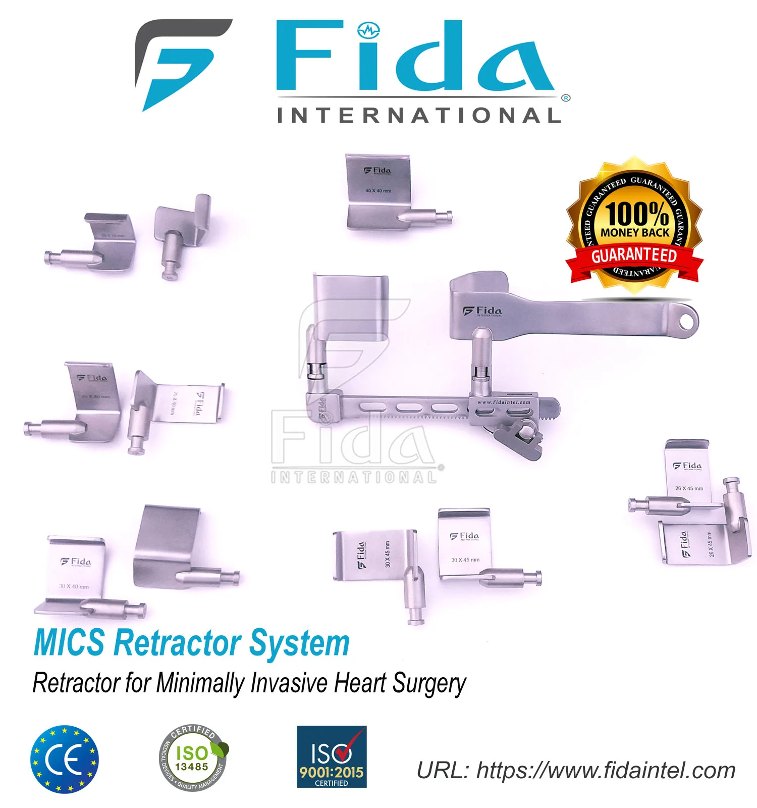 Minimally Invasive Cardiac Heart Surgery MICS Retractors System for High Quality CE ISO 13485