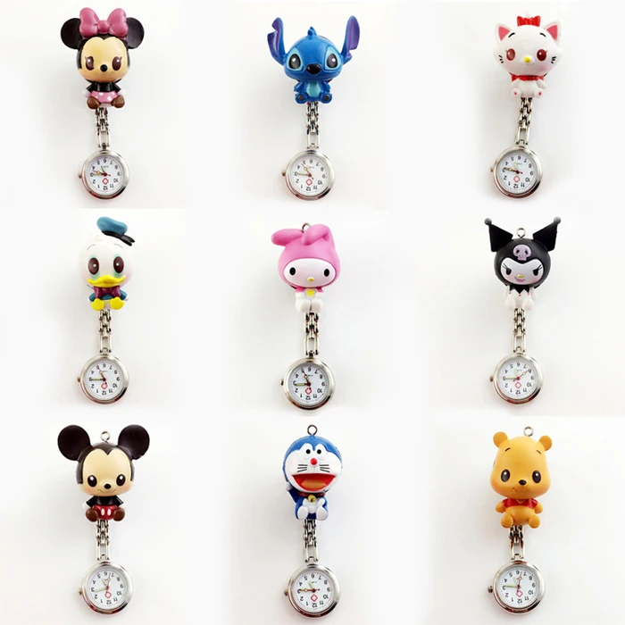 
cartoon nurse watches 