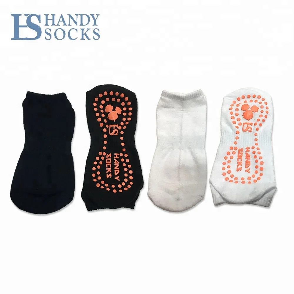 trampoline non slip dots cotton sport socks