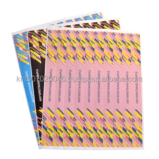 Printable TYVEK wristbands for inkjet printer