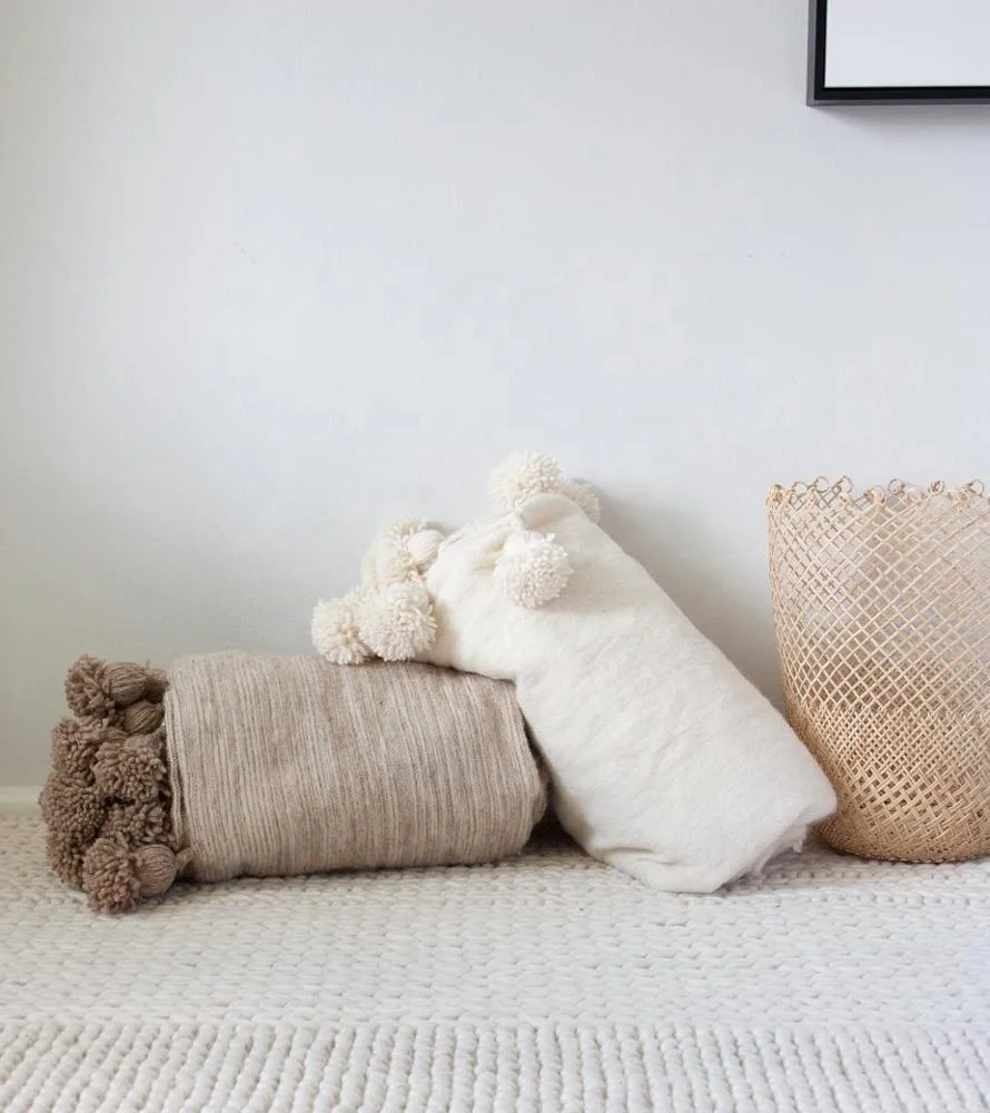 Лучшее производство, Марокканское одеяло с помпоном, сделано в Марокко