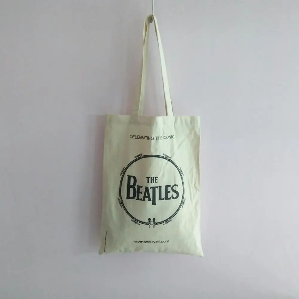 The Beatles Calico Bags - Customizable, Handled, Eco-friendly - Manufacture