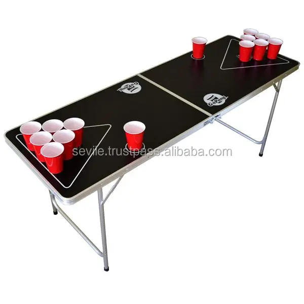 Best Selling Promotional Beer Pong Table, Colorful Customized Logo Beer Pong Table
