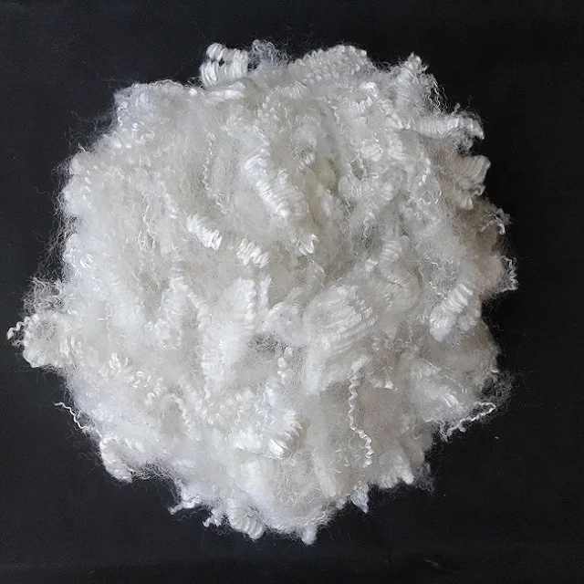 
0.9D * 32mm Pillow Stuffing Material recycled white Polyester staple fiber 