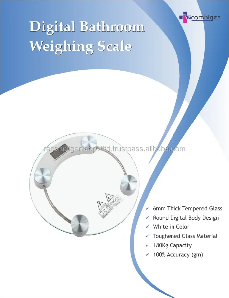 
High Quality Electronic Digital Weighing Scales Glass Platform Scale Digital Body Bathroom Weighing Scales 6mm 