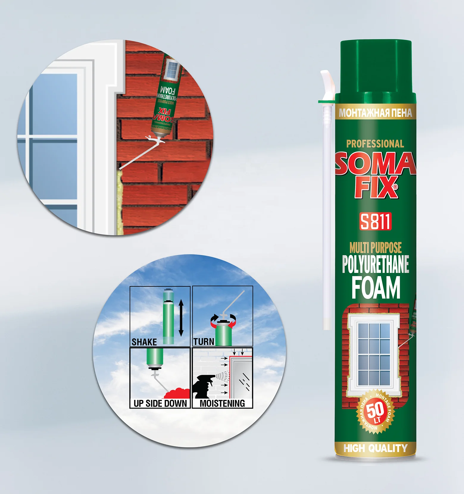 SOMAFIX 750 Ml Polyurethane Foam - Handheld
