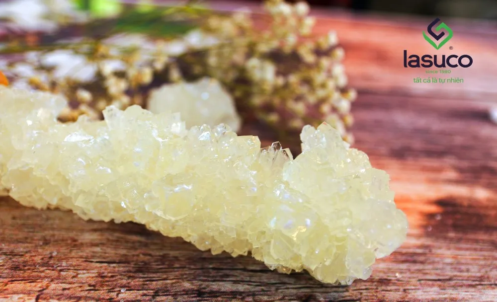 Sugarcane rock stick candy for sale (Lasuco) Rock sugar Lump sugar with OEM package Vietnam highend product