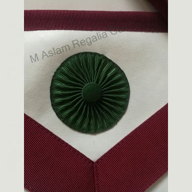 Provincial Steward Master Mason Leather Apron , Rosettes Apron