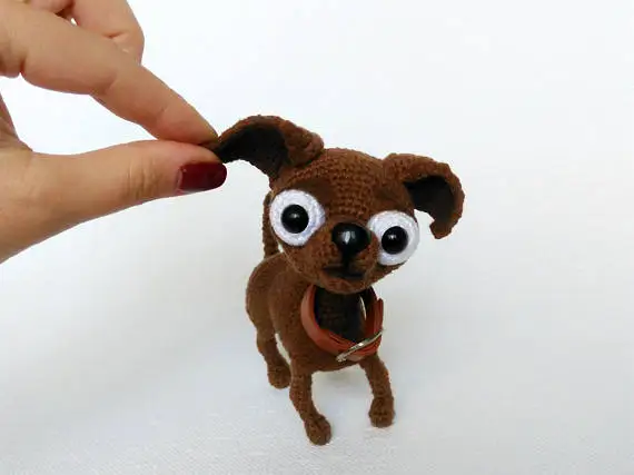 VINAWOCO Hoholala - Animal toys: Cute Dog- Handmade Crochet toys,Gift idea, Cute Dog