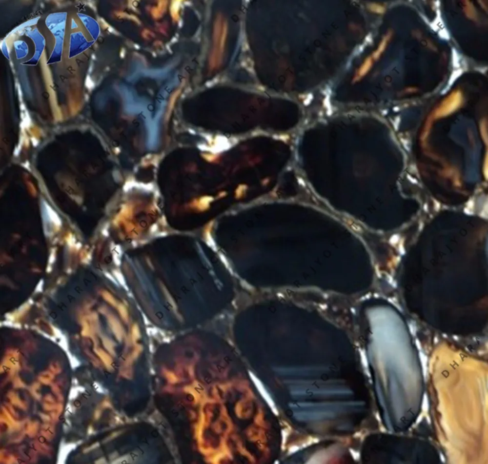 Полудрагоценный натуральный агат, черный агат, черный агат