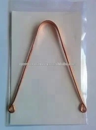 Скребок для языка, состоящий из 100% чистой меди, скребок для языка, медный скребок для языка