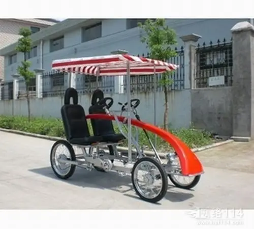 ELECTRIC Quadricycle Tandem 2 Person Surrey Bike ROADSTER BIKE