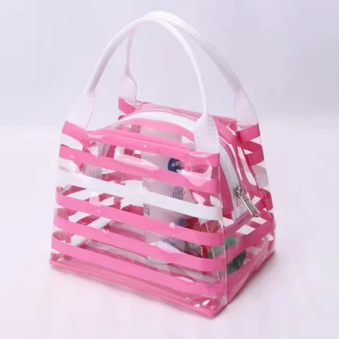 
Fashionable Women Clear Transparent PVC Plastic Beach Tote Bag Handbag Purse 