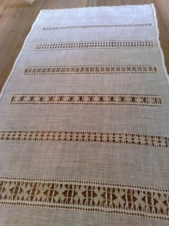 
Embroidery viet nam Hemstitch lines by Hand 