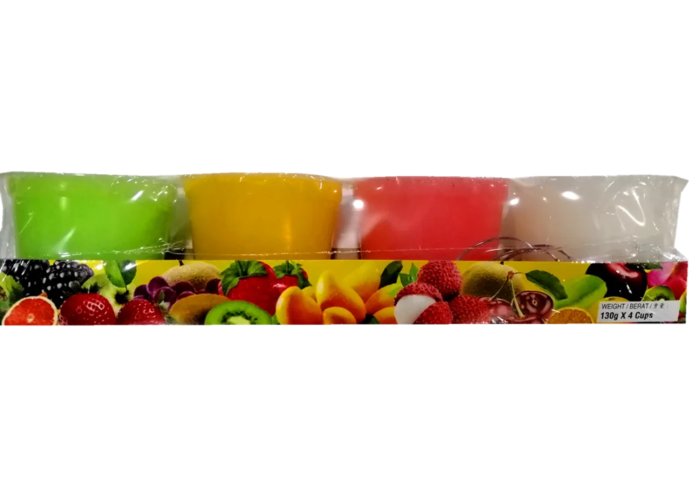 
Delicious and Hot Sale Mixed Fruit Pudding 4 IN 1 