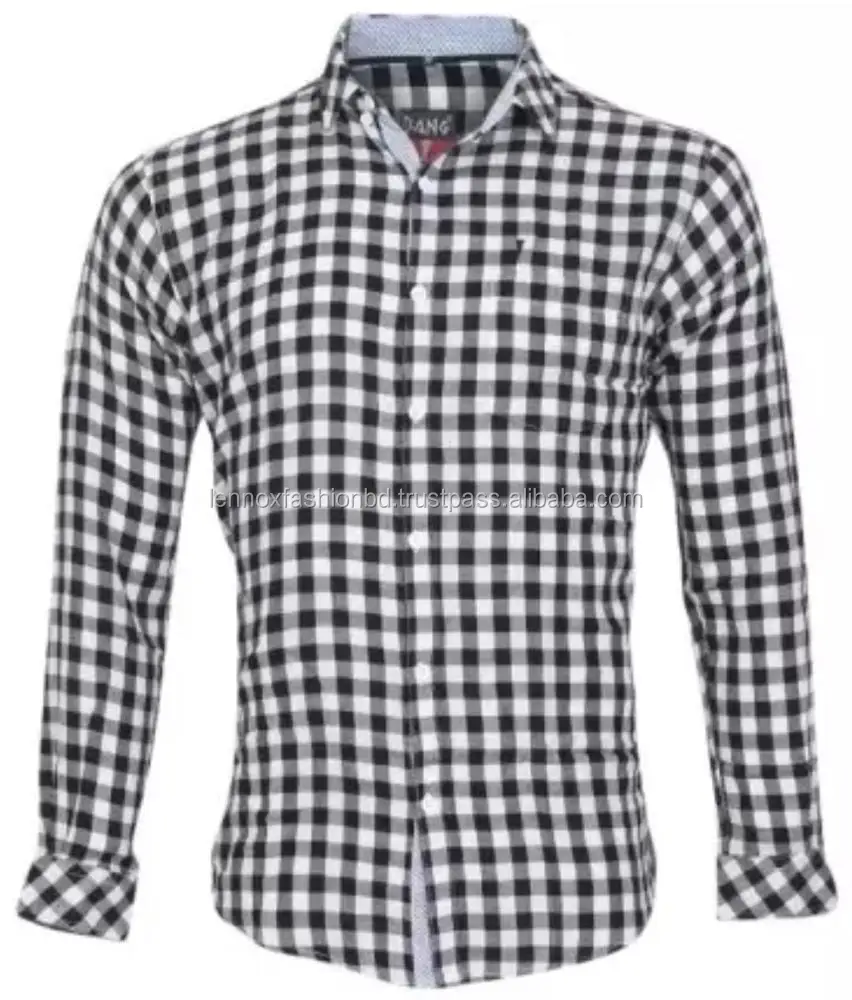 Customized wholesale autumn pure cotton business casual long sleeve Stripe Shirts sell product from Bangladesh