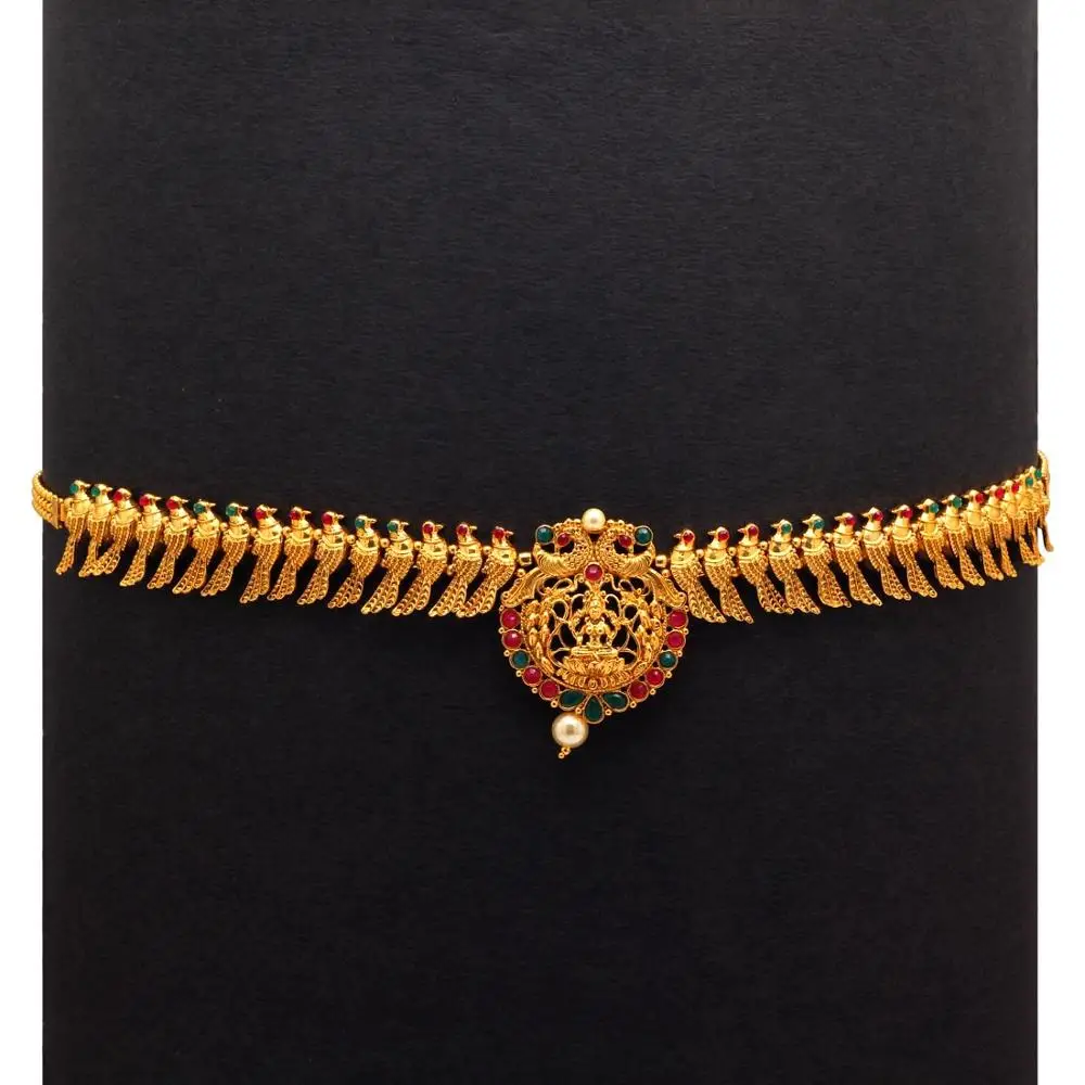 All New Maroon & Green Color Rhinestone Kamarbandh