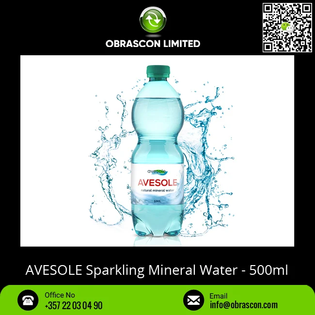 Натуральная блестящая минеральная вода Avesole 500