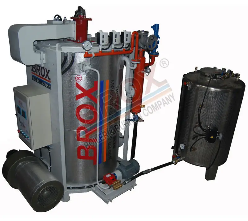 
Парогенератор вертикальный, горизонтальная мощность 100 кг/ч/70 кВт до 8,000 кг/ч/5,582 кВт 