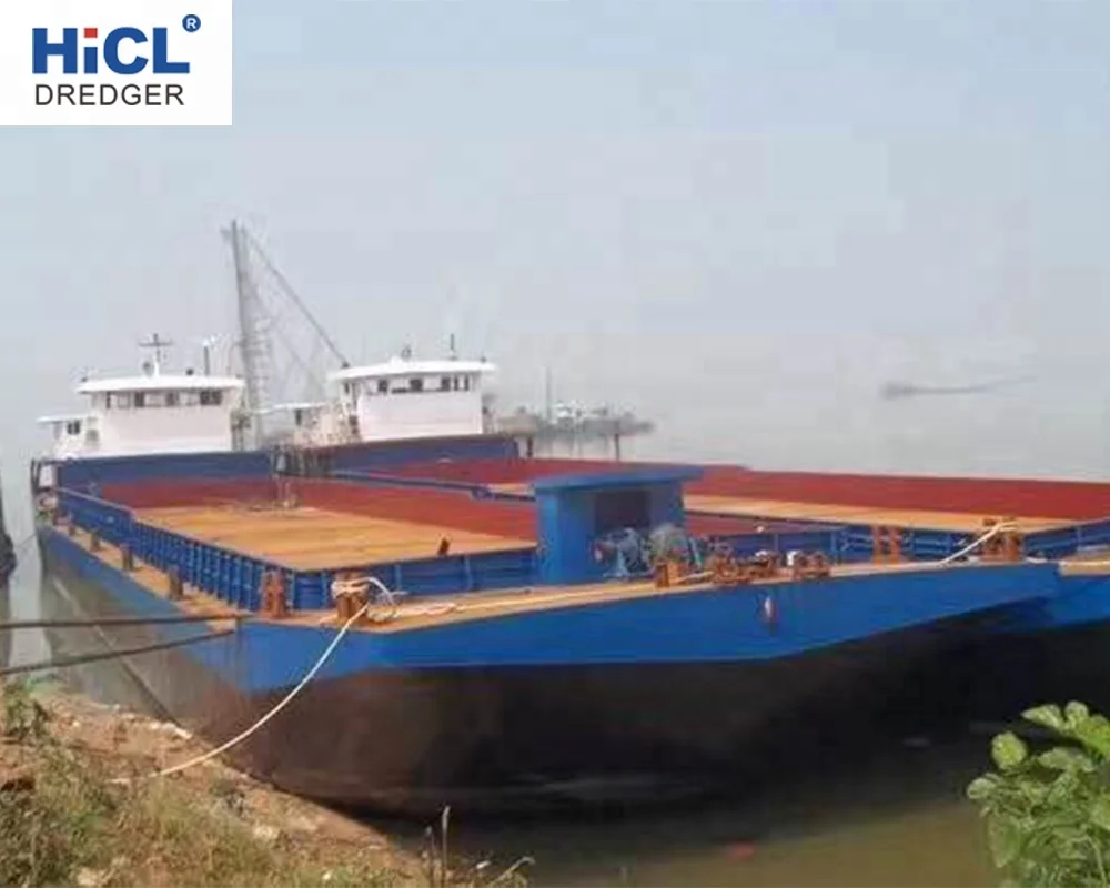 China HICL HST300 300T small river sand/gravel transportation carrier/barge/ship/boat/vessel with belt conveyor